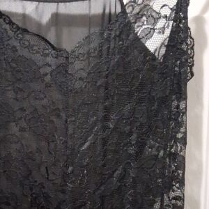Sophisticated Black Lace Chemise